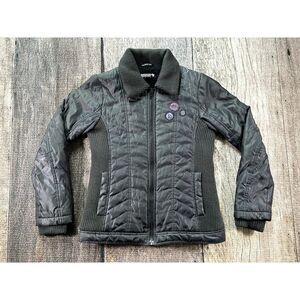 Volcom Womens Black Insulated Snowboarding Ski Winter Jacket Size Large